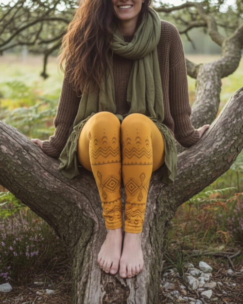 hippie-leggings-senf-gelb
