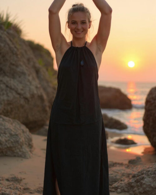 neckholder-kleid-musselin-baumwolle