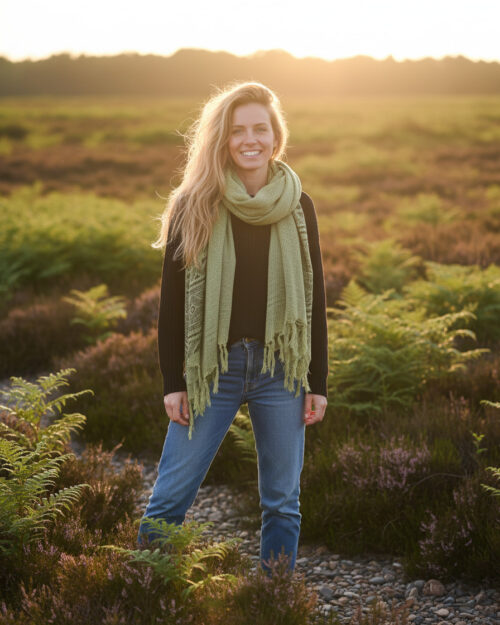 netz-schal-tribal-look-stammes-muster