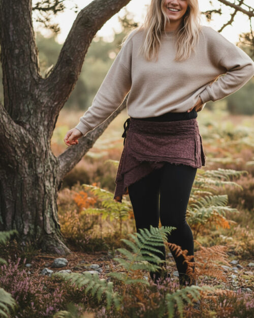 Spitzen Rock "Natural Spirit" -braun-
