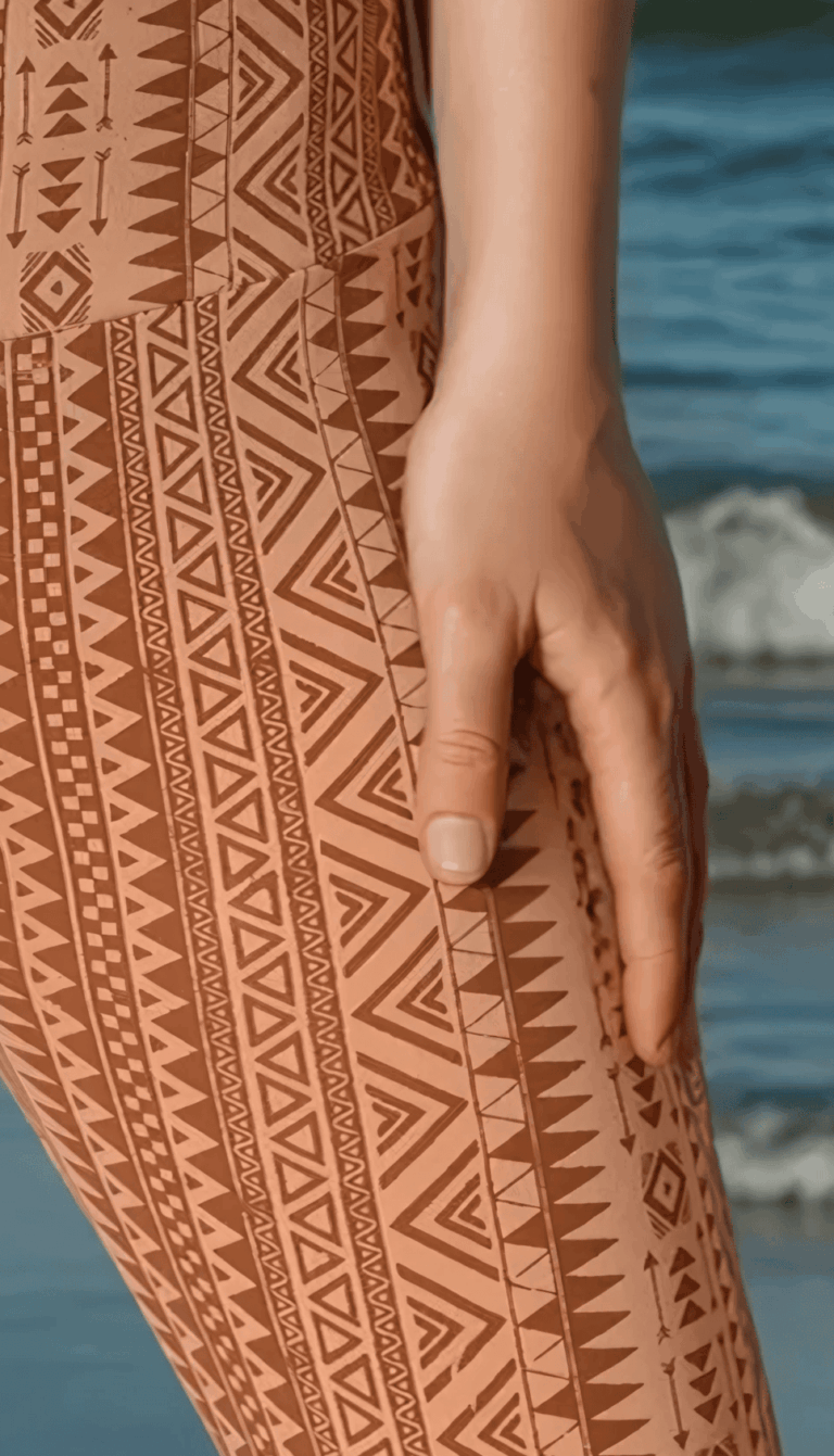 ethno-muster-leggings-beige