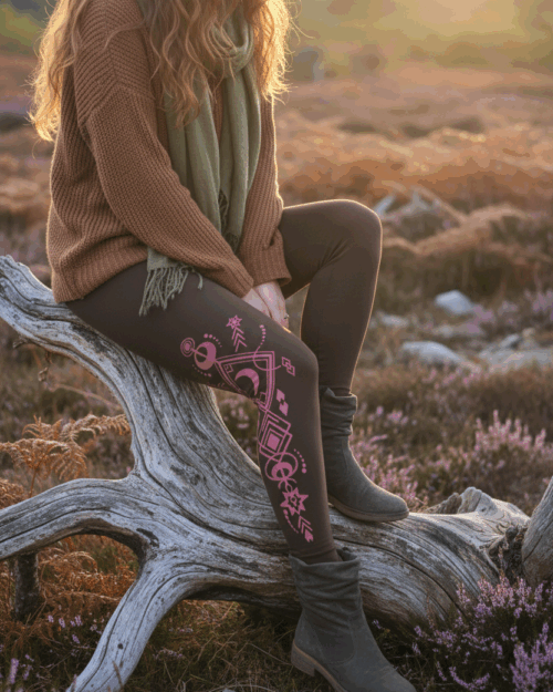 mond-leggings-yoga-kleidung-braun