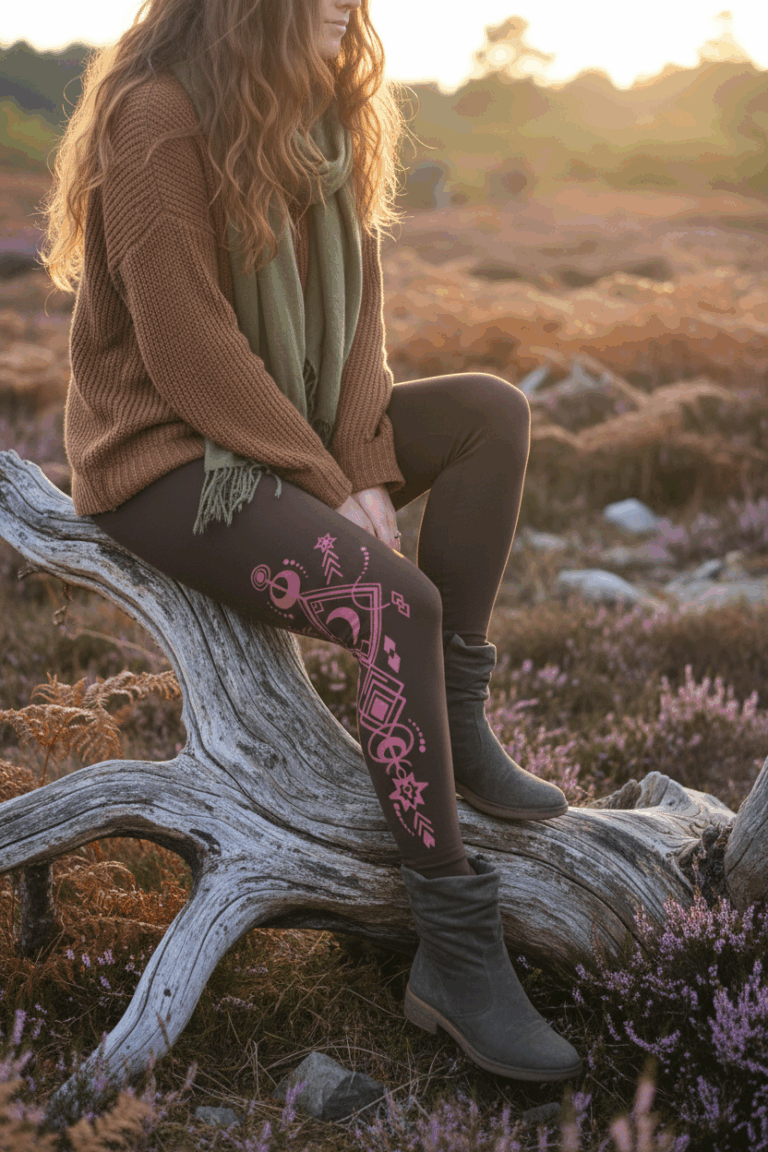 mond-leggings-yoga-kleidung-braun