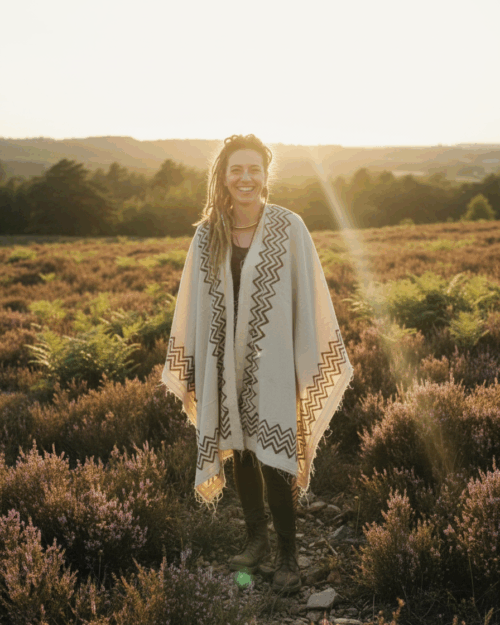 poncho-lang-reine-baumwolle-weiss