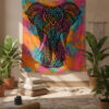 wandtuch-elefant-yoga-dekoration